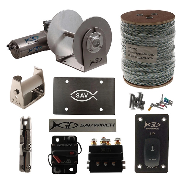 Signature Series 1000Ss Drum Winch W/Rope/Acc Pk (To 7M)
