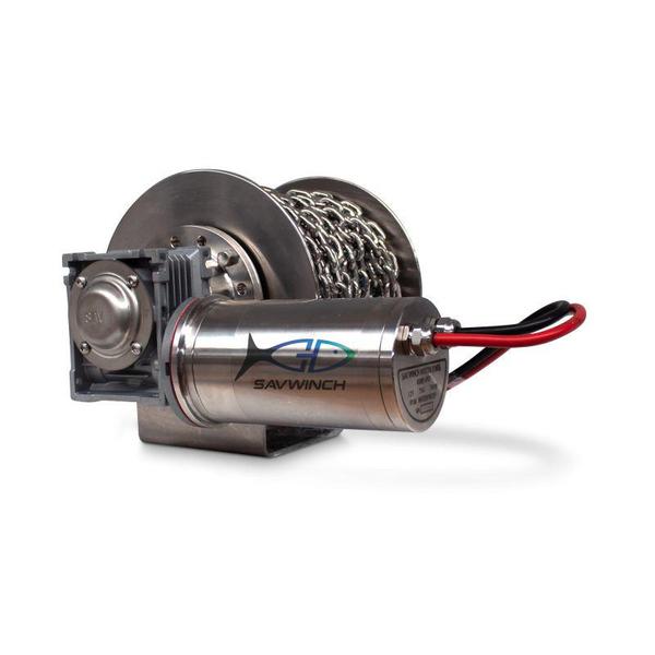 1000Ss Mini Anchor Drum Winch W/Hi-Spec Rope/Chain/Acc. (To .57M)