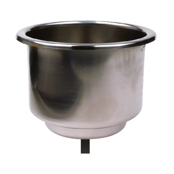 Recessed Flush Drink Holder 93Mm Stainless W/Led