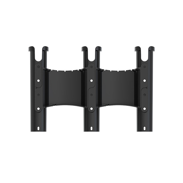 3 Rod Vertical Pvc Rod Storage Rack Black
