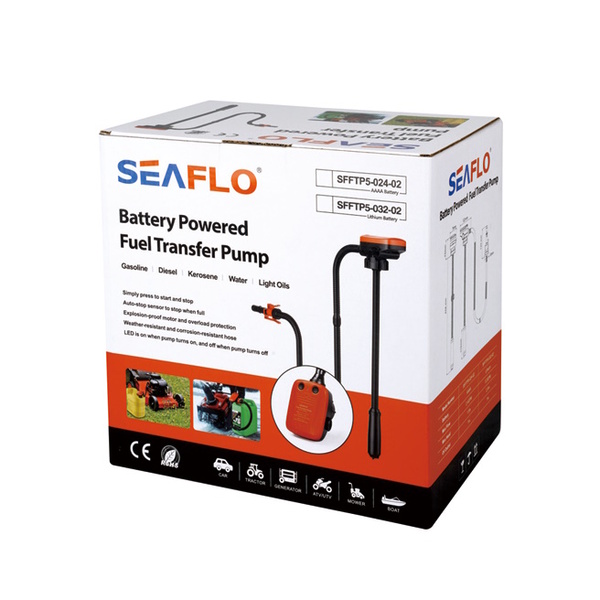 Battery Powered Transfer Pump Jerry Can W/Auto Stop