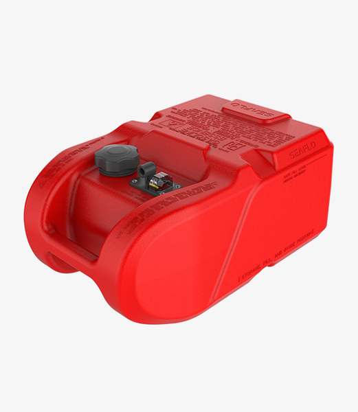 Premium Thick Wall Portable Outboard Fuel Tote Tank W/Guage 24L