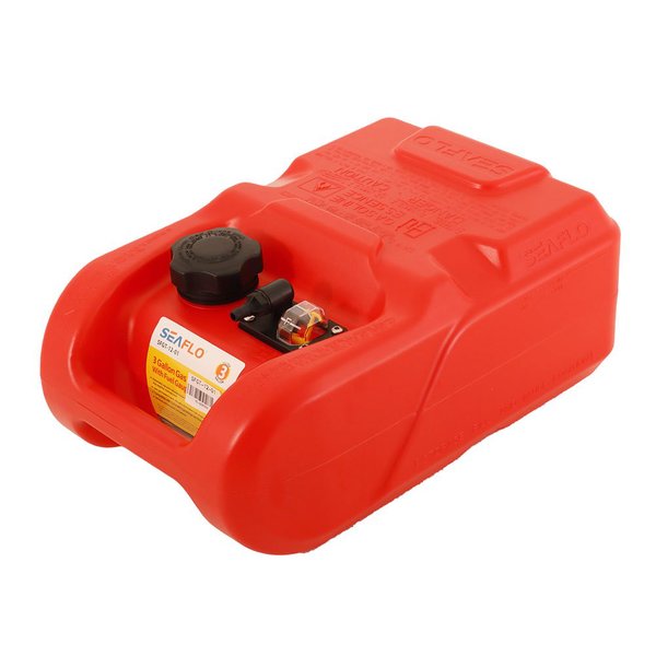 Premium Thick Wall Portable Outboard Fuel Tote Tank W/Guage 12L