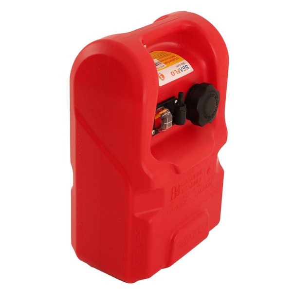 Premium Thick Wall Portable Outboard Fuel Tote Tank W/Guage 12L