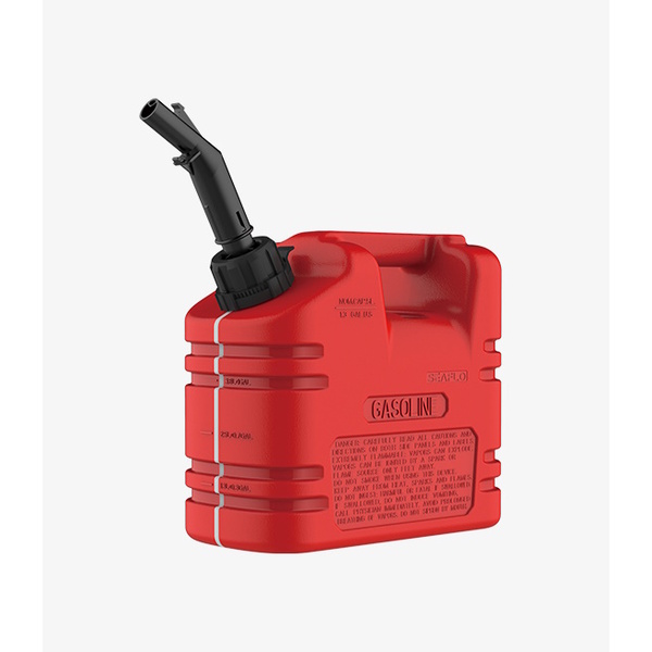 Deluxe Petrol Jerry Can Thick Wall- W/Auto Shut Off + 2-Handle 5L
