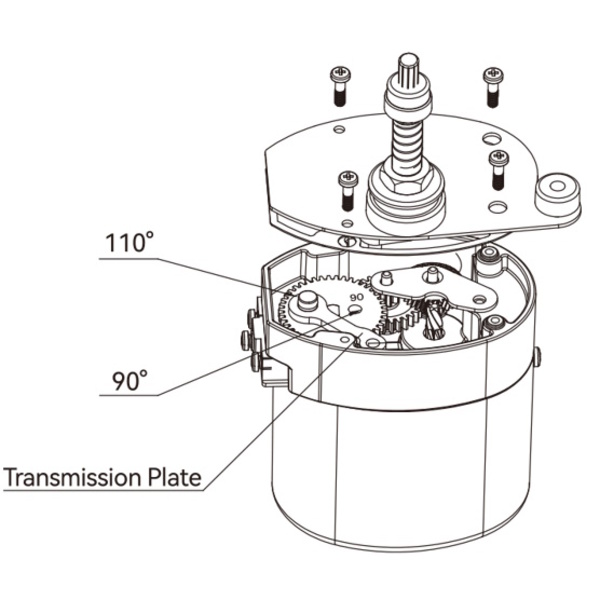 12V 5Nm Compact Wiper Motor 50Mm Shaft (68Mm Oa) 