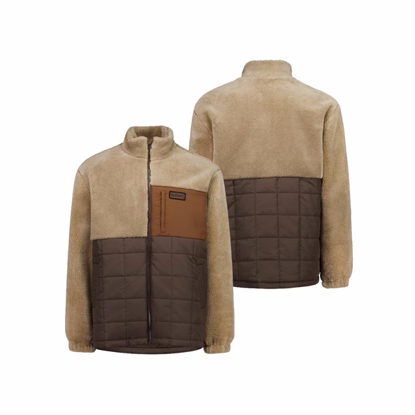 Jacket Sherpa Coastal Sand/Chocolate