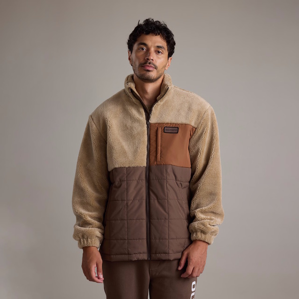 Jacket Sherpa Coastal Sand/Chocolate