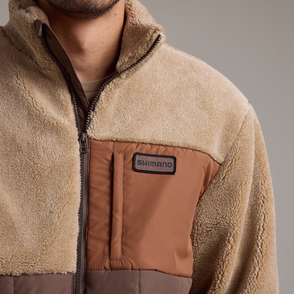 Jacket Sherpa Coastal Sand/Chocolate