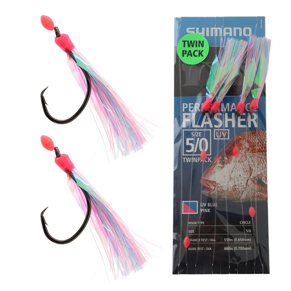 Flasher Rig Fluoro Circle Uv Pink / Blue