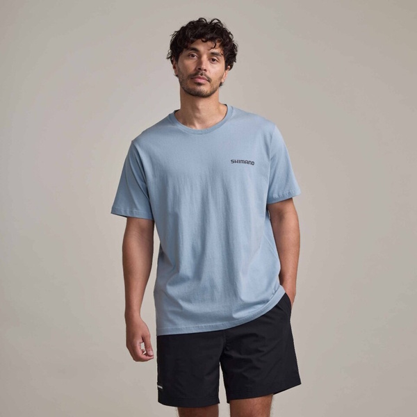 Lead The Game Marlin Vs Flying Fish Tee - Mist