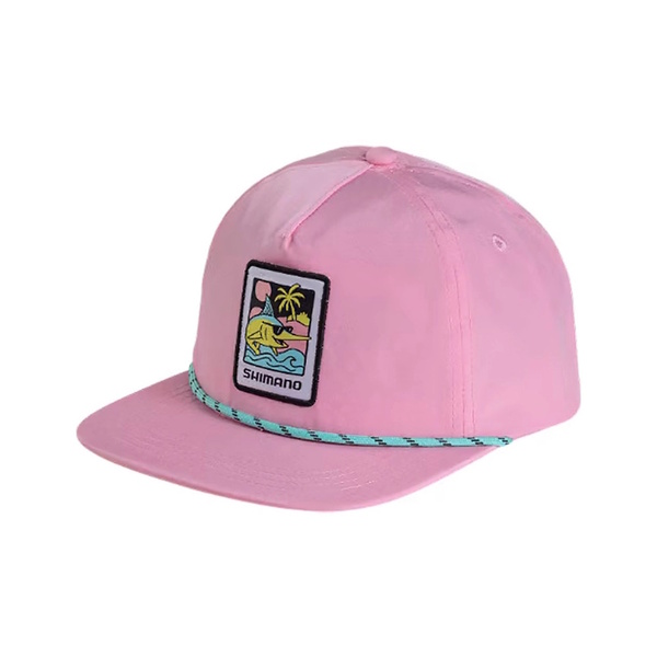 Pastel Pop Kids Flat Peak Cap Marlin Bubblegum Pink