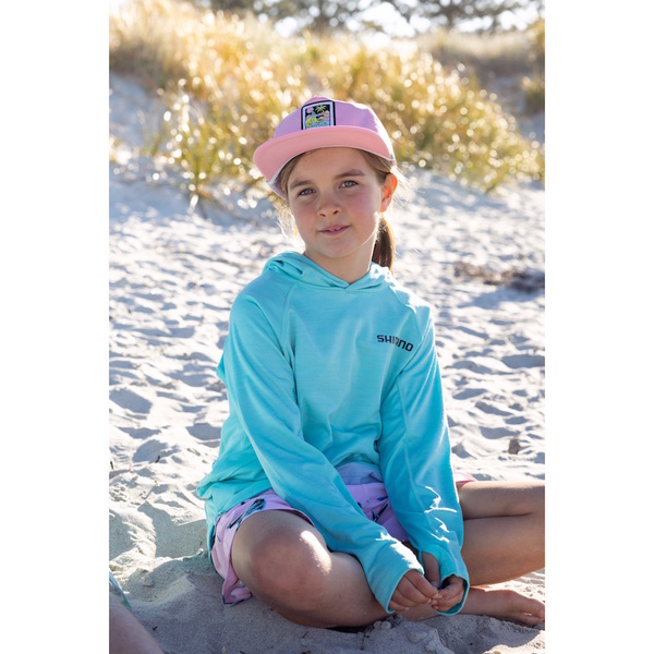 Pastel Pop Kids Flat Peak Cap Marlin Bubblegum Pink