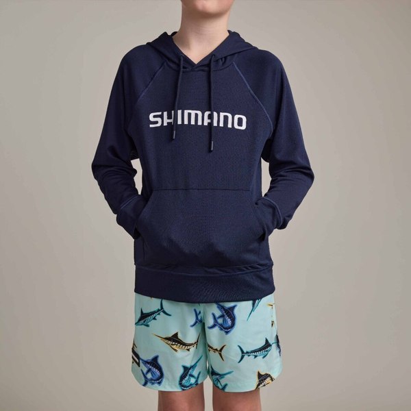 Pastel Pop Kids Lightweight Upf Hoody Marlin Navy