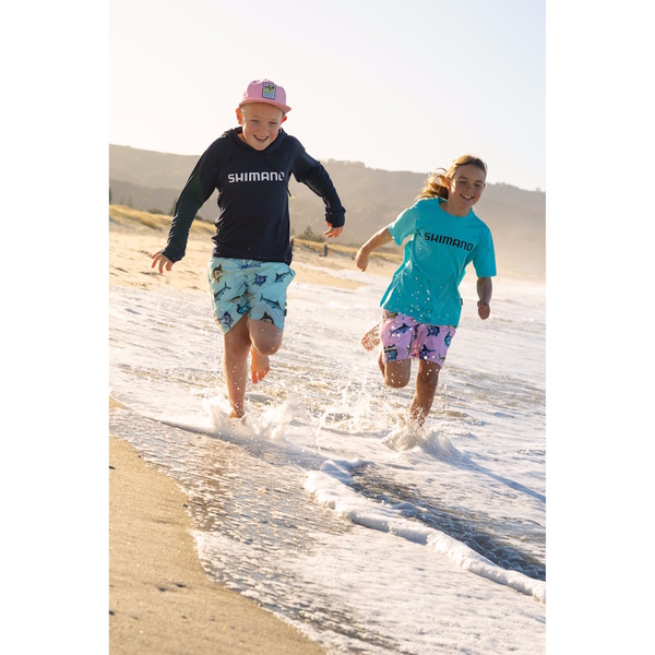Pastel Pop Kids Lightweight Upf Hoody Marlin Navy