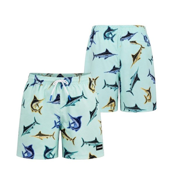 Pastel Pop Kids Swim Shorts Marlin Peppermint