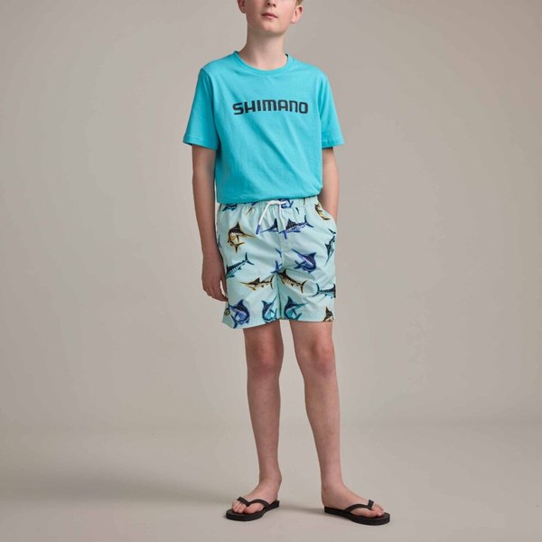 Pastel Pop Kids Swim Shorts Marlin Peppermint