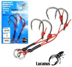 Lucanus Slow Jig replacement Hooks Only- 2 Piece