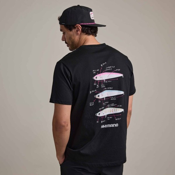 Lure Tee Dive Flat Black