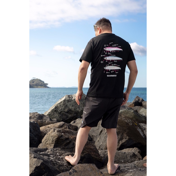 Lure Tee Dive Flat Black