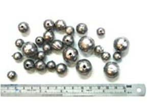 Bag of Assorted Round Ball Fishing Sinkers- 25oz