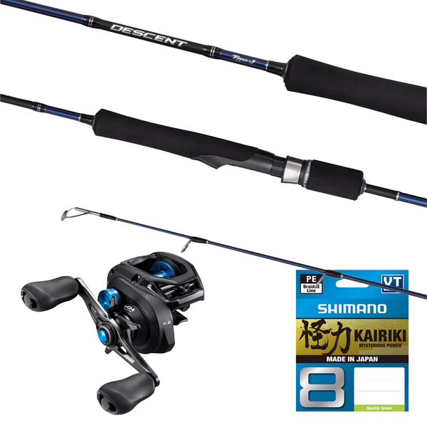 Slowjig Combo Slx 150Hg 5'8" Rod - Includes Braid