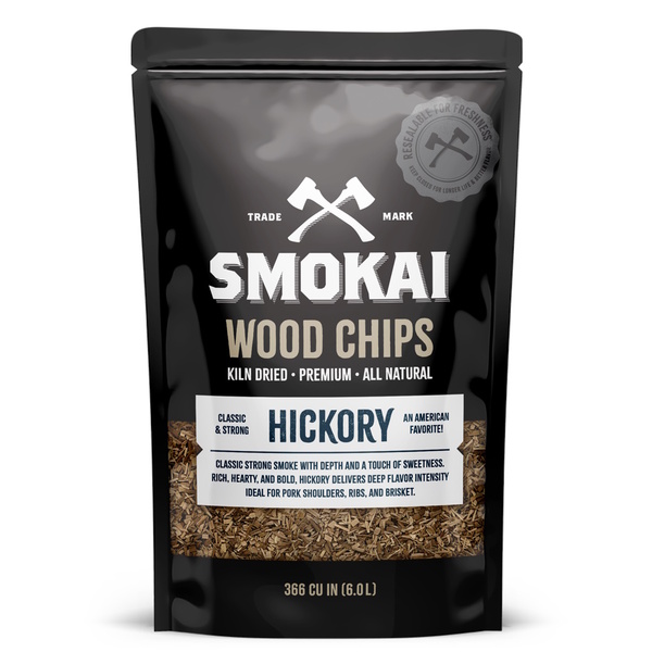 Premium Hickory Wood Chips 6L (366 Cu In)