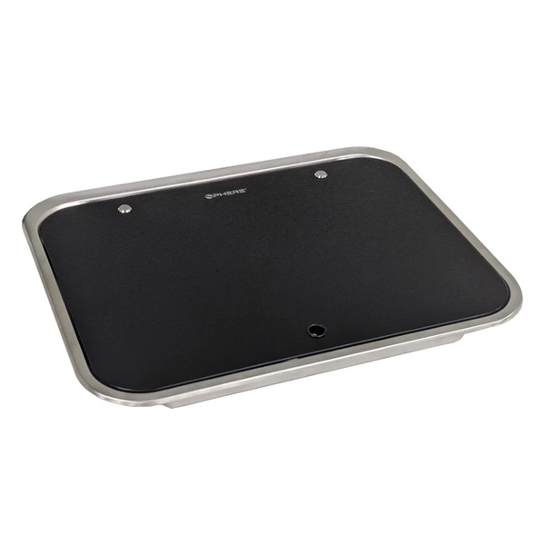 2 Burner Ss Stove/Hob W/ Glass Lid 48 X 37Cm