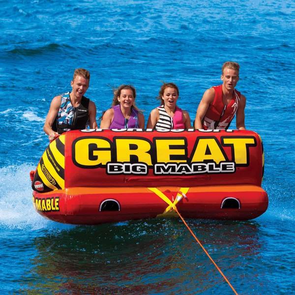 Big Mable 4 4-Person Towable Chariot W/ Dual 2 Tow Points