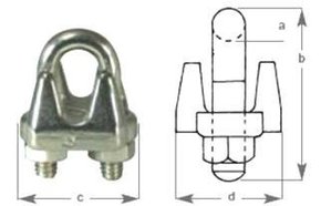 SS 2.0mm Wire Rope Grip