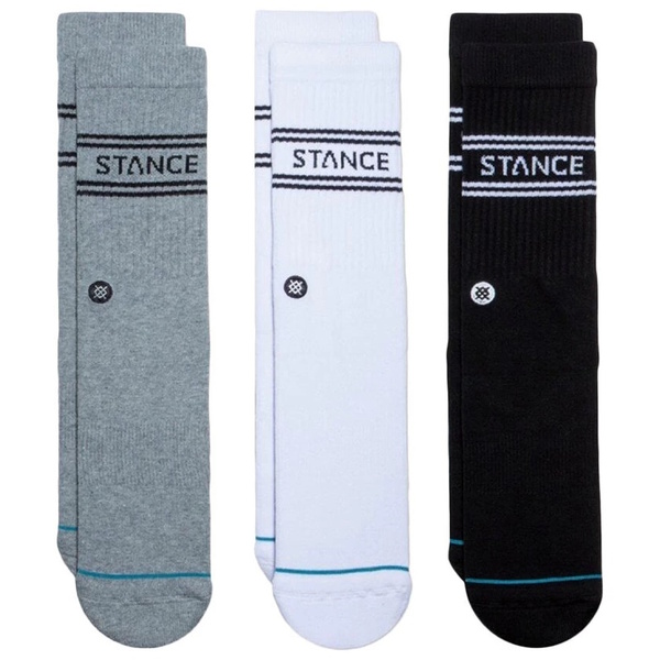 Basic Crew Socks 3 Pack Multi Colour Us 9-13