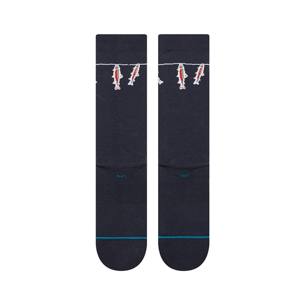 Socks Gone Fishin Crew-Navy