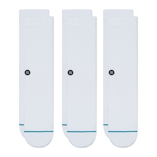 Stance Socks Icon 3 Pack-White