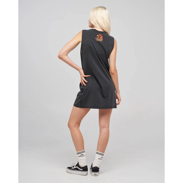 Bad To The Bone Women's Muscle Dress - Washed Black