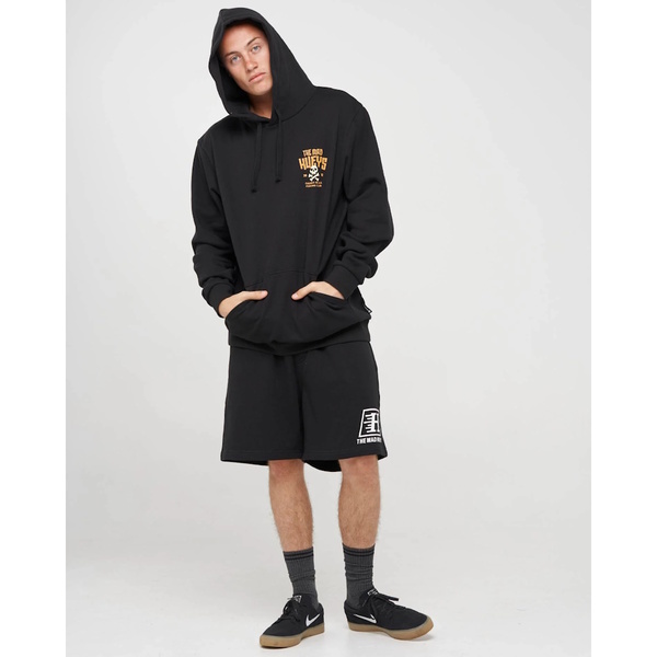 Caught Fk Skull Hooded Pullover - Black