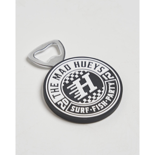 Checker Hueys Magnetic Bottle Opener - Black