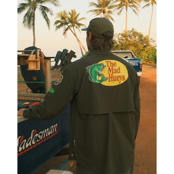 Pro Hueys Upf 50+ Fishing Shirt - Olive