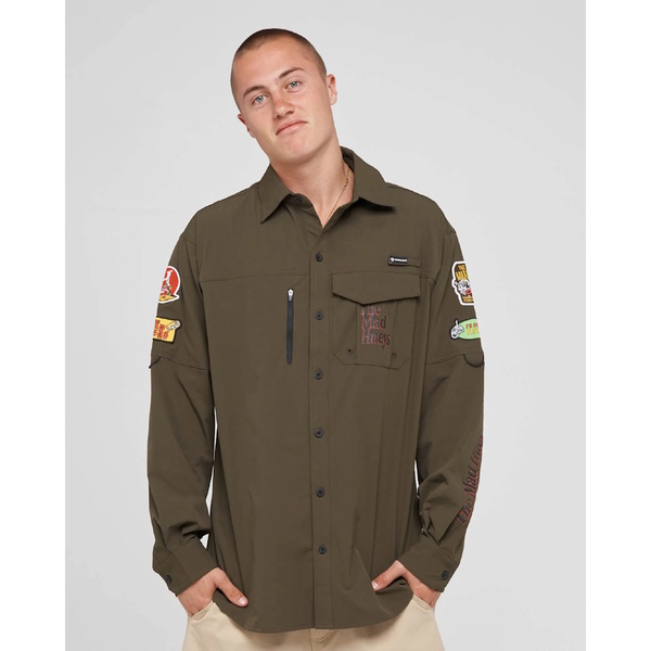 Pro Hueys Upf 50+ Fishing Shirt - Olive