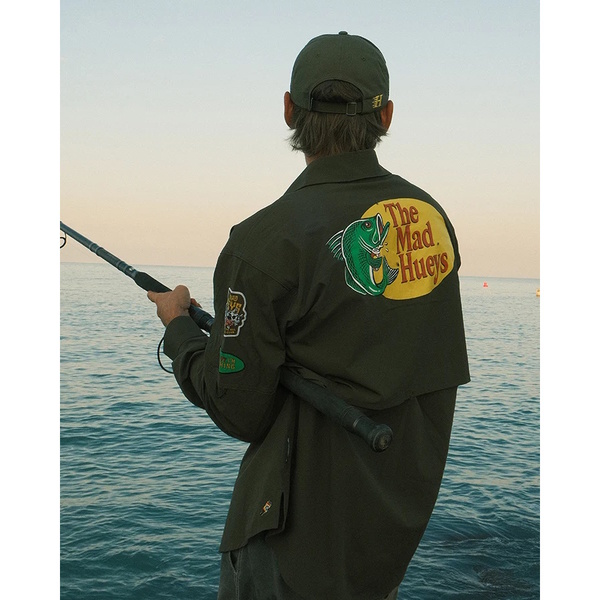 Pro Hueys Upf 50+ Fishing Shirt - Olive