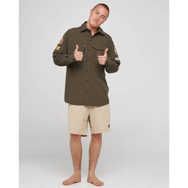 Pro Hueys Upf 50+ Fishing Shirt - Olive