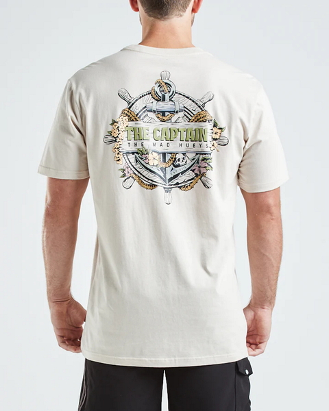 Captain Wheel Short Sleeve Tee Shirt - Cement
