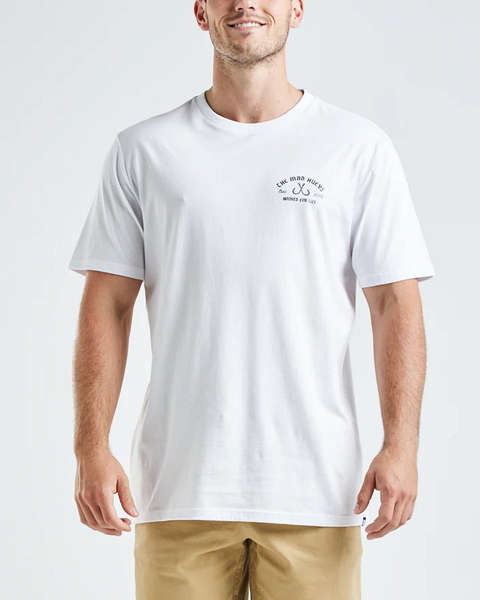 Hooked For Life Short Sleeve Tee Shirt - White