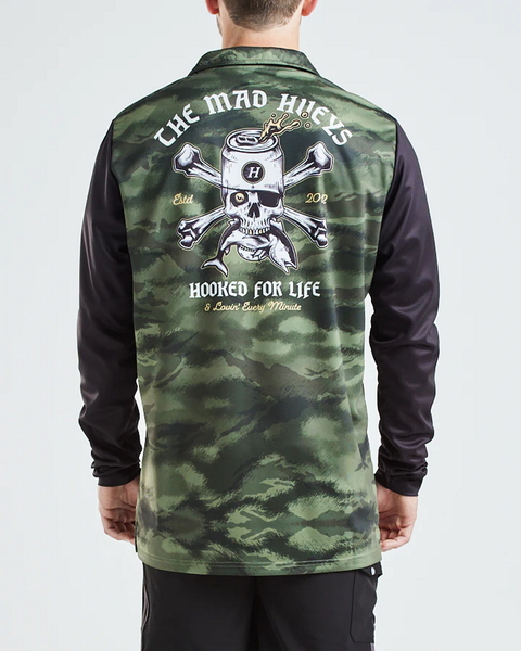 Hooked For Life Long Sleeve Upf50+ Fishing Jersey - Camo