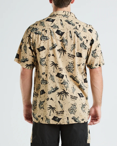Let Us Live Ii Woven Short Sleeve Tee Shirt - Tan