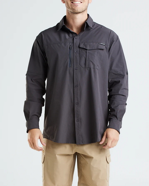 High Tide Fishing Shirt - Charcoal