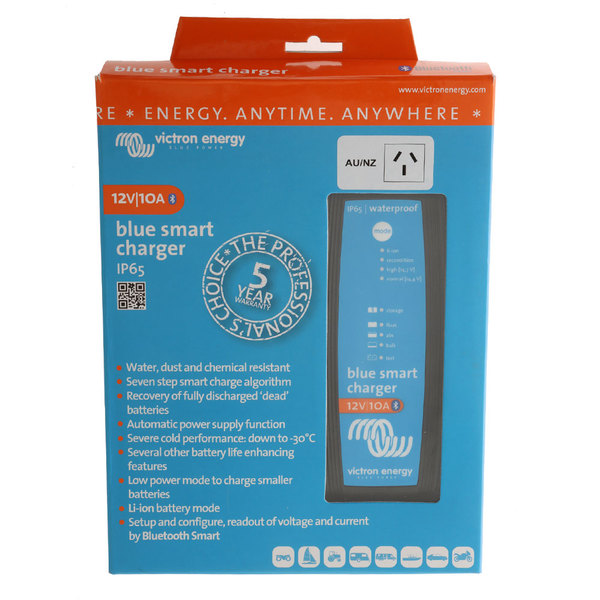Blue Smart Ip65 Battery Charger 10A 12V +Lithium