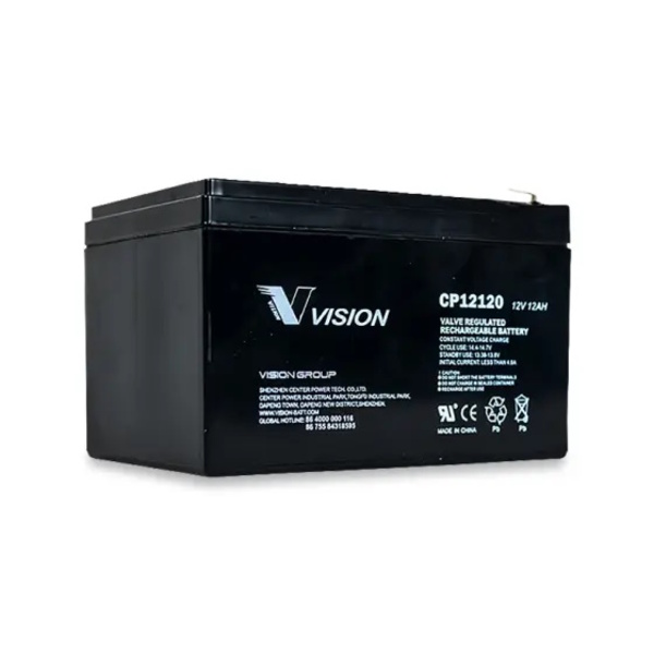 Kontiki Torpedo Agm Vrla Battery W/Leads 12V