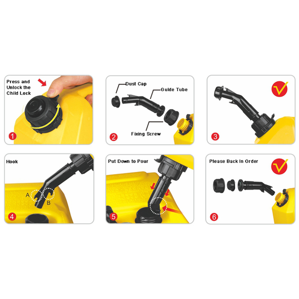 20L Diesel Fuel Can  - W/Auto Shut Off