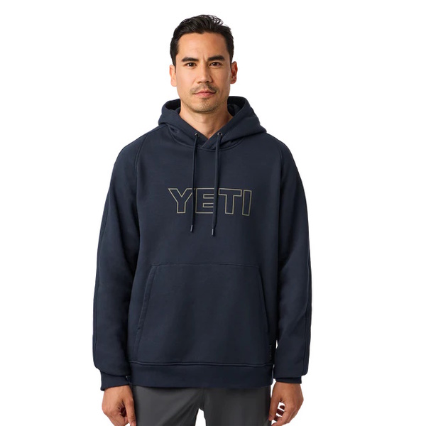 Logo Built For The Wild Fleece Hoodie Navy 