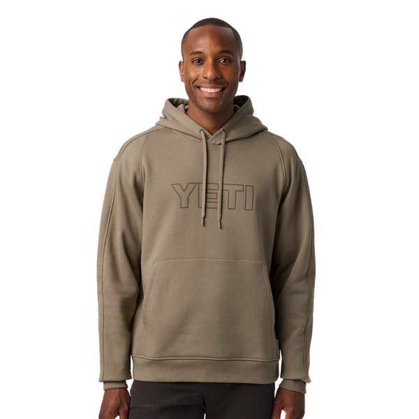 Logo Built For The Wild Fleece Hoodie Taupe